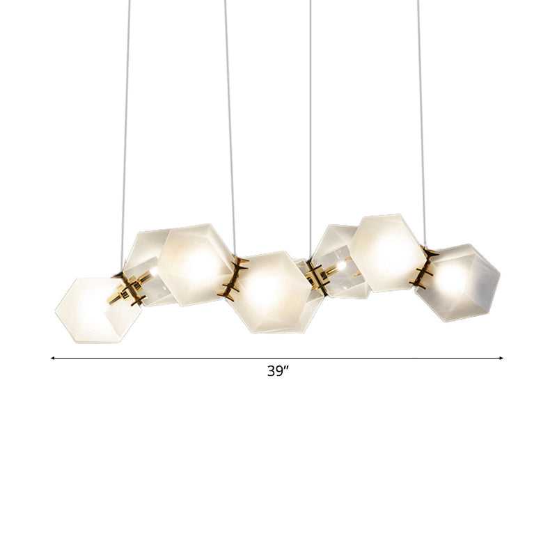 2/4/6 Lights Living Room Chandelier with Geometric Shade - Rebooters