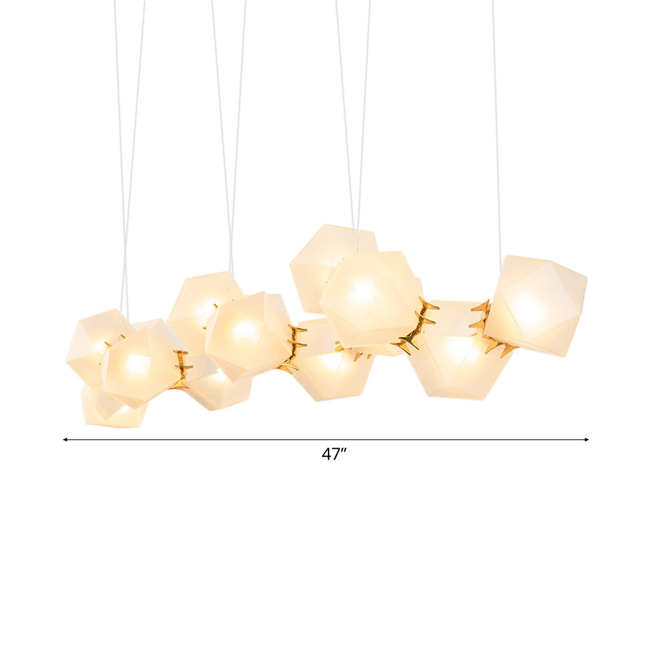 2/4/6 Lights Living Room Chandelier with Geometric Shade - Rebooters