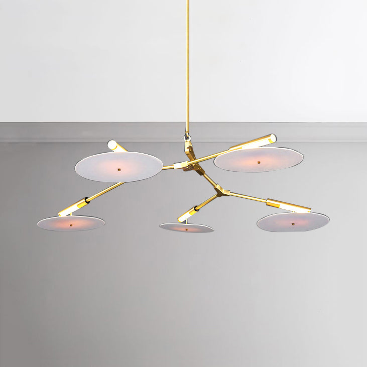 5/9/11 Lights Living Room Chandelier Modern Black Gold Ceiling Lamp - Rebooters