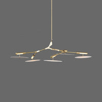 5/9/11 Lights Living Room Chandelier Modern Black Gold Ceiling Lamp - Rebooters