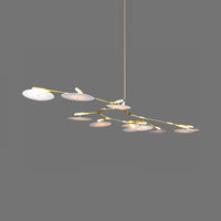 5/9/11 Lights Living Room Chandelier Modern Black Gold Ceiling Lamp - Rebooters