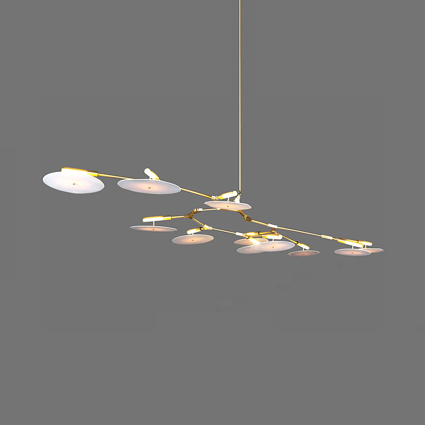 5/9/11 Lights Living Room Chandelier Modern Black Gold Ceiling Lamp - Rebooters