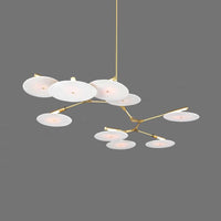 5/9/11 Lights Living Room Chandelier Modern Black Gold Ceiling Lamp - Rebooters