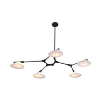 5/9/11 Lights Living Room Chandelier Modern Black Gold Ceiling Lamp - Rebooters