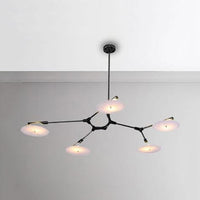 5/9/11 Lights Living Room Chandelier Modern Black Gold Ceiling Lamp - Rebooters