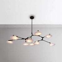 5/9/11 Lights Living Room Chandelier Modern Black Gold Ceiling Lamp - Rebooters