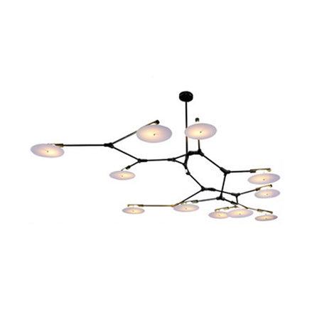 5/9/11 Lights Living Room Chandelier Modern Black Gold Ceiling Lamp - Rebooters