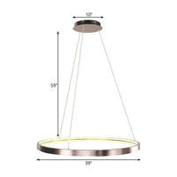 16"/23.5"/31.5" Dia Modern LED Chandelier Light Fixture - Rebooters