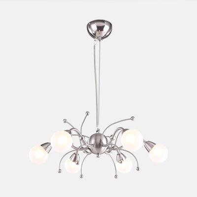 6/8 Lights Dining Room Chandelier Light with Globe Shade - Rebooters
