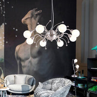 6/8 Lights Dining Room Chandelier Light with Globe Shade - Rebooters