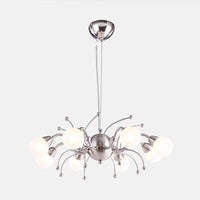 6/8 Lights Dining Room Chandelier Light with Globe Shade - Rebooters