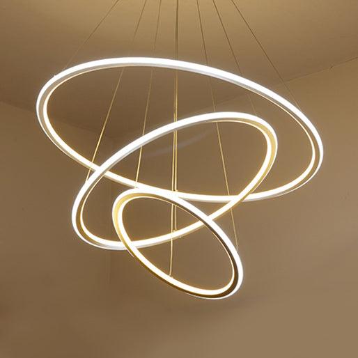 1/2/3 Lights Living Room Ceiling Pendant Circle Acrylic Shade - Rebooters