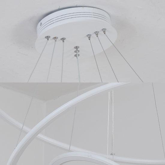 1/2/3 Lights Living Room Ceiling Pendant Circle Acrylic Shade - Rebooters