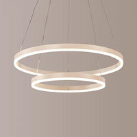 1/2/3-Light Living Room Chandelier Pendant with Acrylic Shade - Rebooters