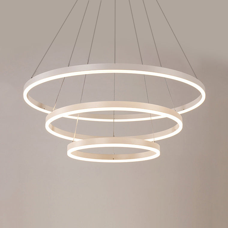 1/2/3-Light Living Room Chandelier Pendant with Acrylic Shade - Rebooters