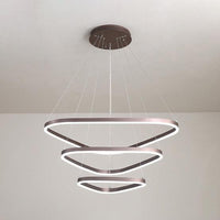 Acrylic Triangle LED Drop Pendant Contemporary Chandelier - Rebooters