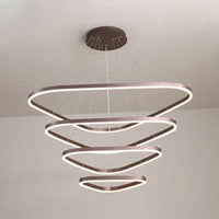Acrylic Triangle LED Drop Pendant Contemporary Chandelier - Rebooters