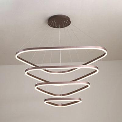 Acrylic Triangle LED Drop Pendant Contemporary Chandelier - Rebooters