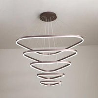 Acrylic Triangle LED Drop Pendant Contemporary Chandelier - Rebooters