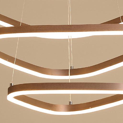 Acrylic Triangle LED Drop Pendant Contemporary Chandelier - Rebooters