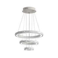 1/2/3-Light Dining Room Pendant Light with Ring Acrylic Shade - Rebooters