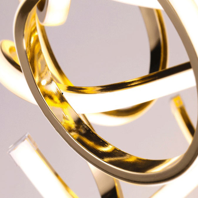 Globe Chandelier Pendant Light Contemporary Acrylic 12/18/24 Lights Gold Silver Ceiling Light - Rebooters