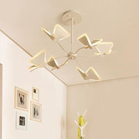3/6/8 Lights Bedroom Chandelier with Butterfly Acrylic Shade - Rebooters
