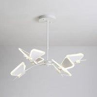 3/6/8 Lights Bedroom Chandelier with Butterfly Acrylic Shade - Rebooters
