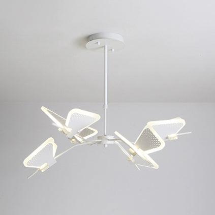 3/6/8 Lights Bedroom Chandelier with Butterfly Acrylic Shade - Rebooters