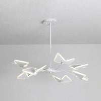 3/6/8 Lights Bedroom Chandelier with Butterfly Acrylic Shade - Rebooters