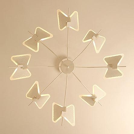 3/6/8 Lights Bedroom Chandelier with Butterfly Acrylic Shade - Rebooters