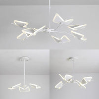 3/6/8 Lights Bedroom Chandelier with Butterfly Acrylic Shade - Rebooters