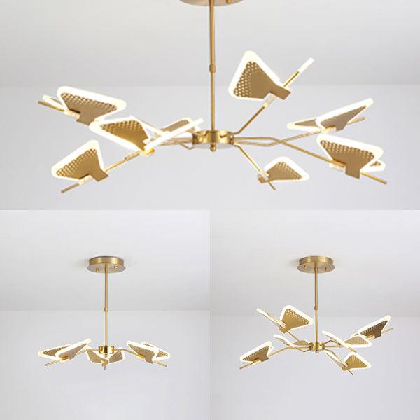 3/6/8 Lights Bedroom Chandelier with Butterfly Acrylic Shade - Rebooters