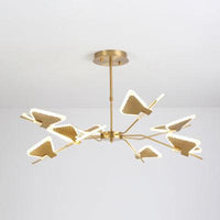 3/6/8 Lights Bedroom Chandelier with Butterfly Acrylic Shade - Rebooters