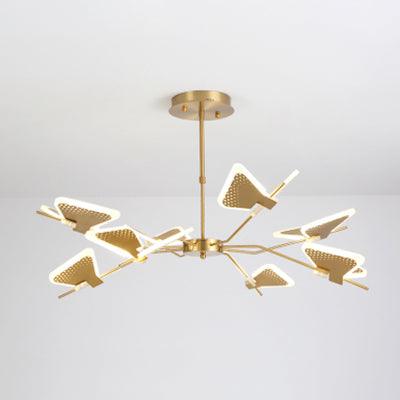 3/6/8 Lights Bedroom Chandelier with Butterfly Acrylic Shade - Rebooters