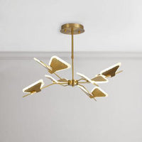 3/6/8 Lights Bedroom Chandelier with Butterfly Acrylic Shade - Rebooters