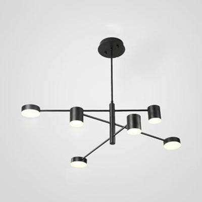 Multi Tiers Asymmetrical Chandelier Light Metal Simple Style - Rebooters