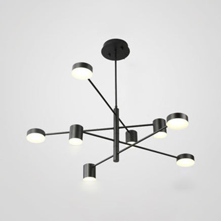 Multi Tiers Asymmetrical Chandelier Light Metal Simple Style - Rebooters