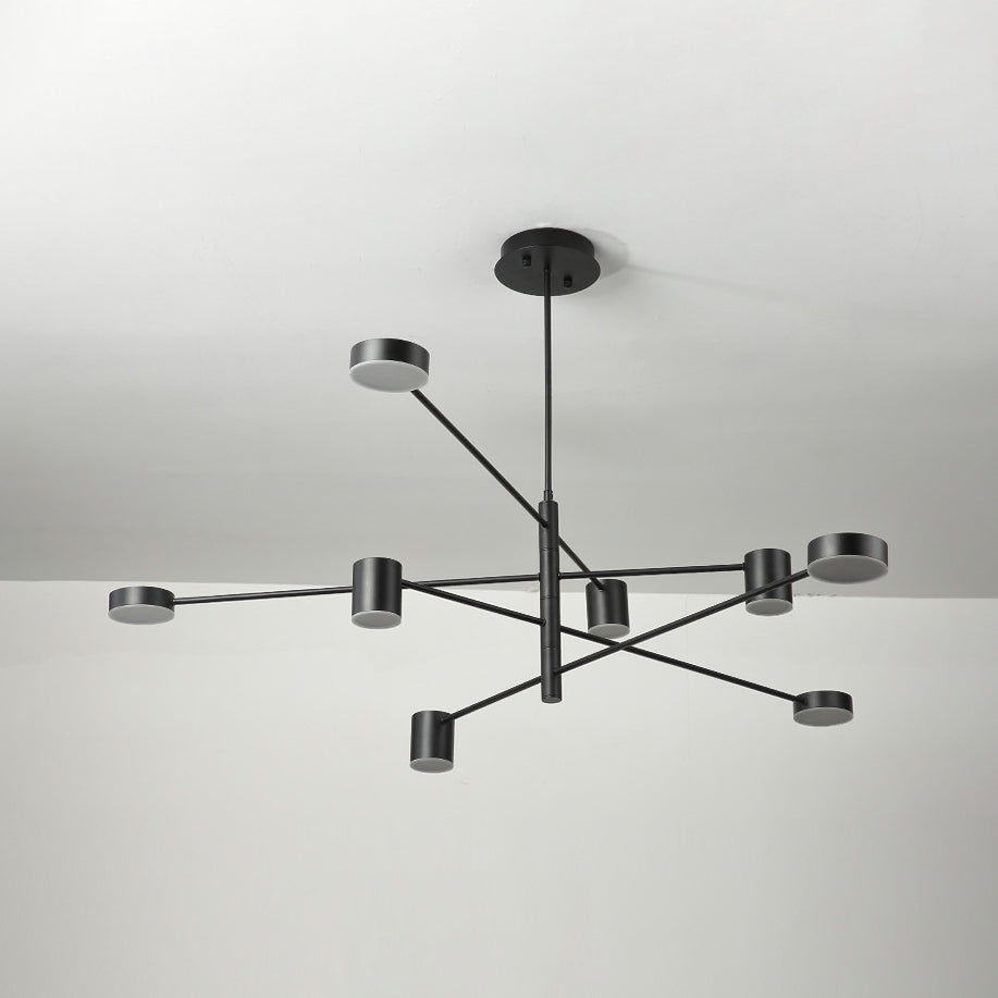 Multi Tiers Asymmetrical Chandelier Light Metal Simple Style - Rebooters