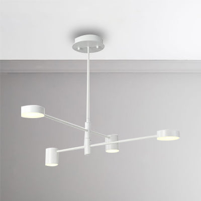 Multi Tiers Asymmetrical Chandelier Light Metal Simple Style - Rebooters