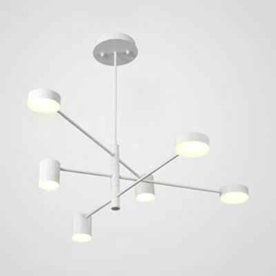 Multi Tiers Asymmetrical Chandelier Light Metal Simple Style - Rebooters