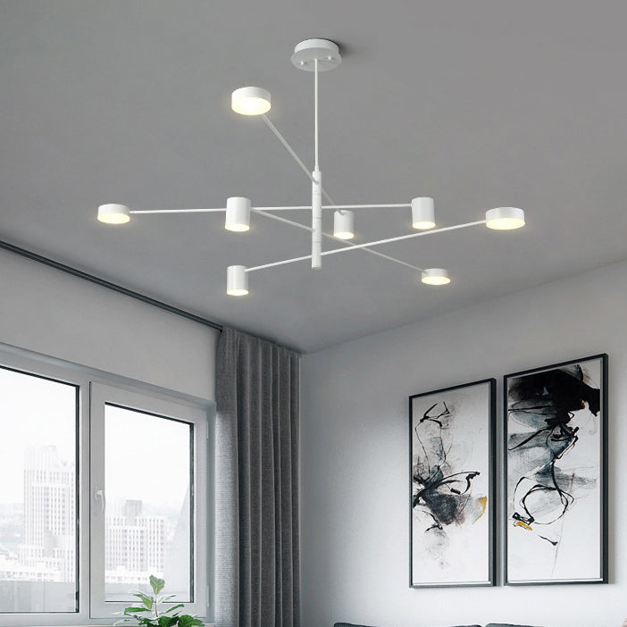Multi Tiers Asymmetrical Chandelier Light Metal Simple Style - Rebooters