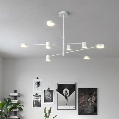 Multi Tiers Asymmetrical Chandelier Light Metal Simple Style - Rebooters
