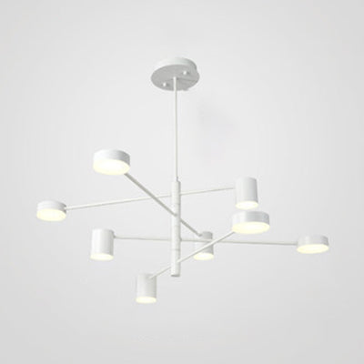 Multi Tiers Asymmetrical Chandelier Light Metal Simple Style - Rebooters