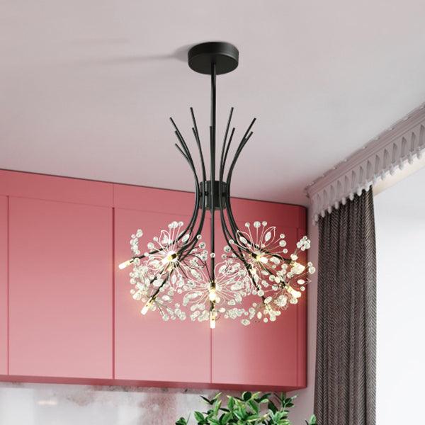 Clear Crystal Beaded Chandelier Lighting Modern 13/19 Lights - Rebooters