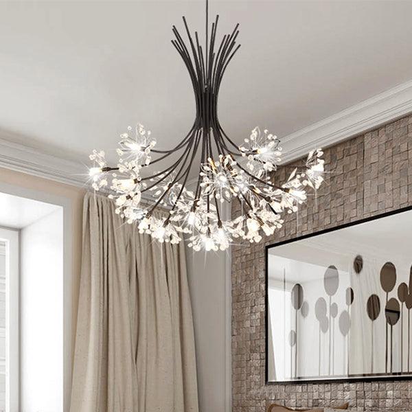 Clear Crystal Beaded Chandelier Lighting Modern 13/19 Lights - Rebooters