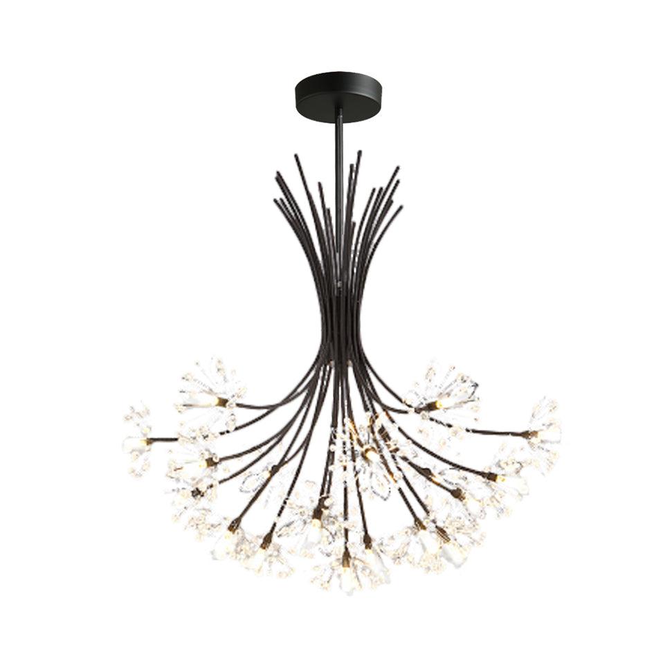 Clear Crystal Beaded Chandelier Lighting Modern 13/19 Lights - Rebooters