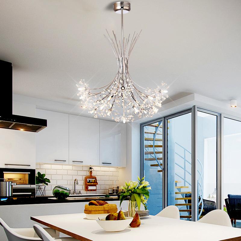 Clear Crystal Beaded Chandelier Lighting Modern 13/19 Lights - Rebooters