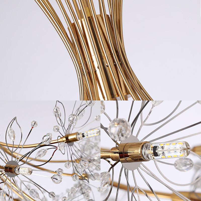 Clear Crystal Beaded Chandelier Lighting Modern 13/19 Lights - Rebooters