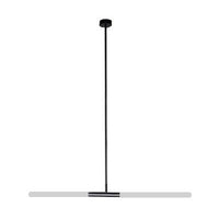 Acrylic Tubular Chandelier Modern 2/4/6 Lights Black White Gold Ceiling Pendant - Rebooters